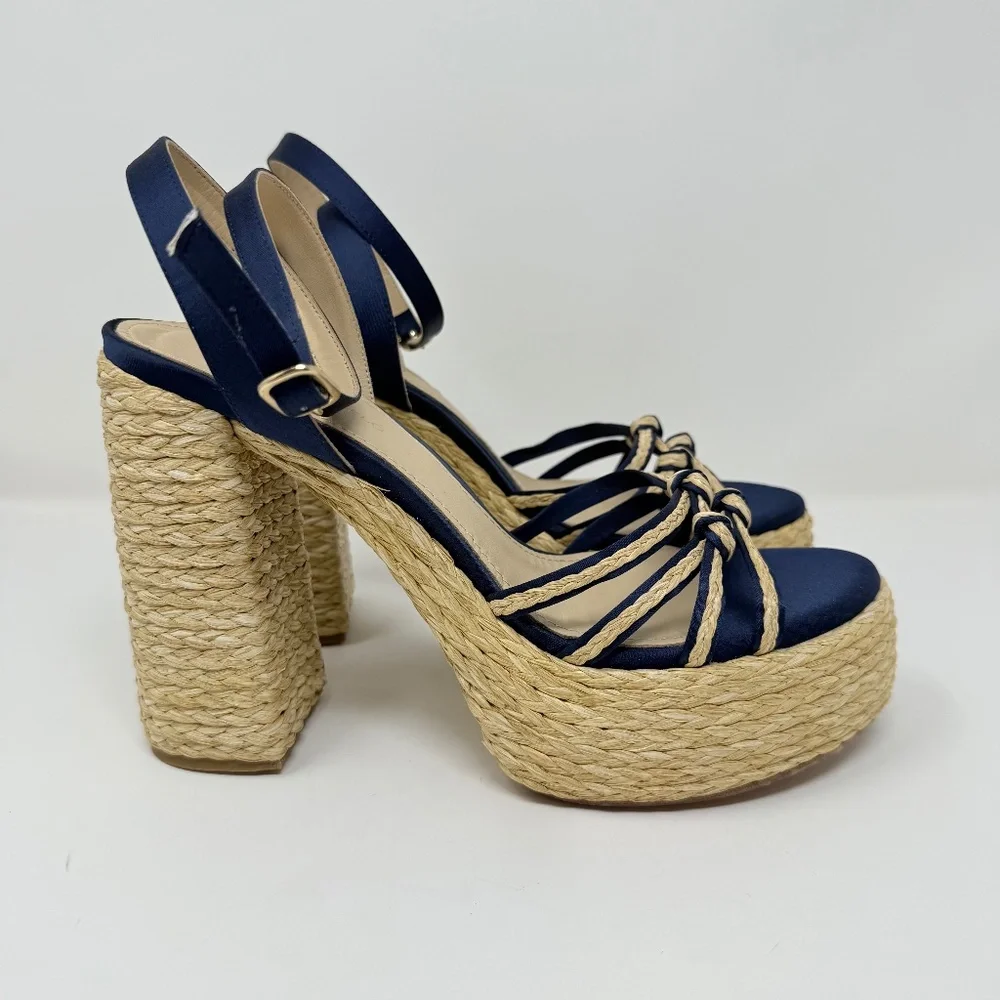 New Paloma Barcelo Mehla Ankle Strap Platform Sandal Sz 41